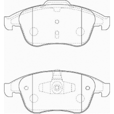 FD7392A NECTO Комплект тормозных колодок, дисковый тормоз