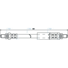 HOS3424 APEC Тормозной шланг