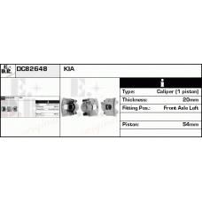 DC82648 EDR Тормозной суппорт