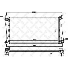 10-25157-SX STELLOX Радиатор, охлаждение двигателя