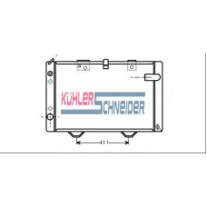 0700461 KUHLER SCHNEIDER Радиатор, охлаждение двигател