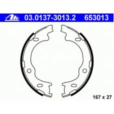 03.0137-3013.2 ATE Комплект тормозных колодок, стояночная тормозная с