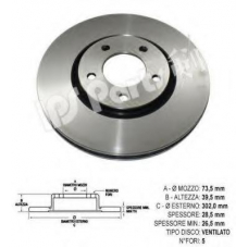 IBT-1992 IPS Parts Тормозной диск