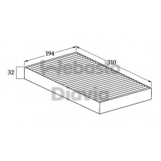 82D0325039A WEBASTO Фильтр, воздух во внутренном пространстве