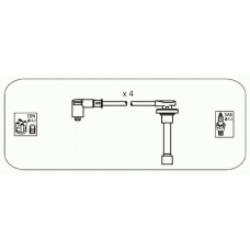 JP101 JANMOR Комплект проводов зажигания
