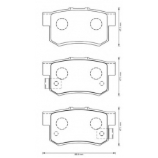 573375B BENDIX Комплект тормозных колодок, дисковый тормоз