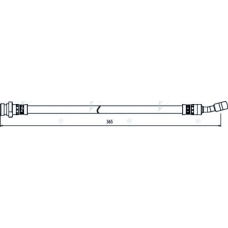 HOS4023 APEC Тормозной шланг