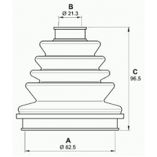 SJK7244.00 OPEN PARTS Комплект пылника, приводной вал