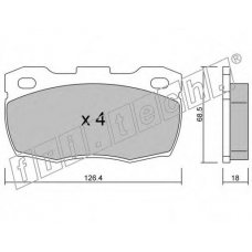 361.0 fri.tech. Комплект тормозных колодок, дисковый тормоз