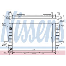 65548A NISSENS Радиатор, охлаждение двигателя
