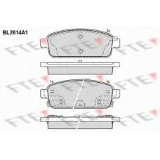 BL2614A1 FTE Комплект тормозных колодок, дисковый тормоз