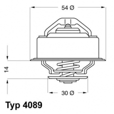 4089.87D WAHLER Термостат, охлаждающая жидкость