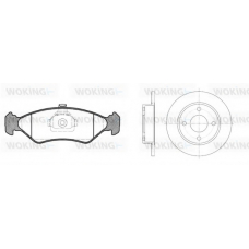 83853.01 WOKING Комплект тормозов, дисковый тормозной механизм