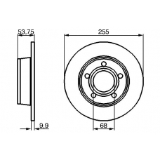 0 986 478 704 BOSCH Тормозной диск