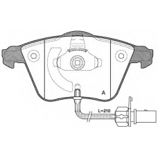 BPA0964.02 OPEN PARTS Комплект тормозных колодок, дисковый тормоз