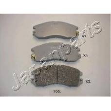 PA-705AF JAPANPARTS Комплект тормозных колодок, дисковый тормоз