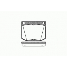 0038 30 KAWE Комплект тормозных колодок, дисковый тормоз