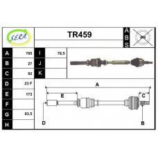 TR459 SERA Приводной вал