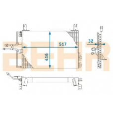 7004048 BEHR Condenser