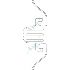 KIT1144 APEC Комплектующие, тормозные колодки