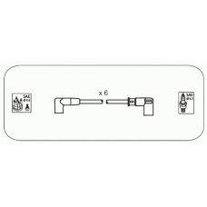 AM26 JANMOR Комплект проводов зажигания