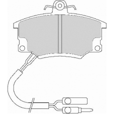 FD2023A NECTO Комплект тормозных колодок, дисковый тормоз