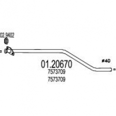 01.20670 MTS Труба выхлопного газа