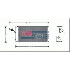 4190901 KUHLER SCHNEIDER Теплообменник, отопление салона