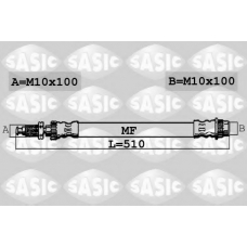 SBH0169 SASIC Тормозной шланг