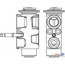 8UW 351 239-601 HELLA Расширительный клапан, кондиционер