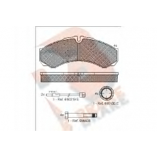 RB1208-123 R BRAKE Комплект тормозных колодок, дисковый тормоз