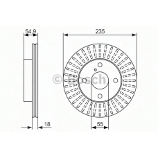 0 986 479 845 BOSCH Тормозной диск