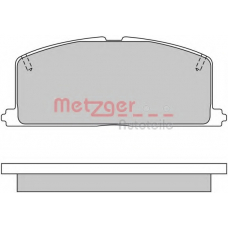 1170327 METZGER Комплект тормозных колодок, дисковый тормоз