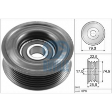 57082 RUVILLE Паразитный / ведущий ролик, поликлиновой ремень