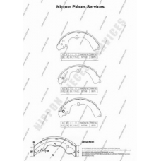 S350U04 NPS Комплект тормозных колодок