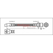 4113211 METZGER Тормозной шланг