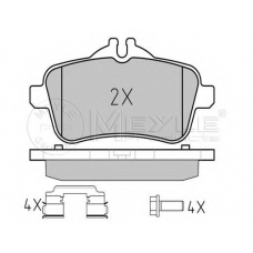 025 252 1518 MEYLE Комплект тормозных колодок, дисковый тормоз