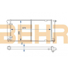 2110229 BEHR Radiator