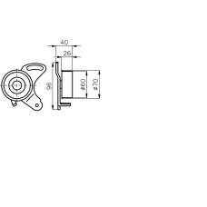 TKR 9986 TIMKEN Натяжной ролик, ремень грм