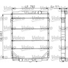 730624 VALEO Радиатор, охлаждение двигателя