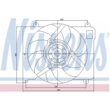 85143 NISSENS Вентилятор, охлаждение двигателя