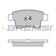 BP3331 BREMSI Комплект тормозных колодок, дисковый тормоз