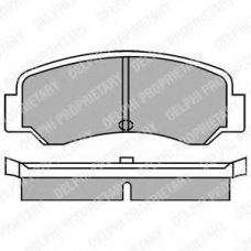LP287 DELPHI Комплект тормозных колодок, дисковый тормоз