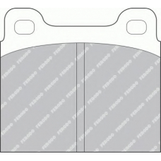 FSL2 FERODO Комплект тормозных колодок, дисковый тормоз
