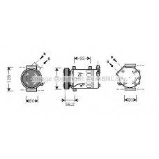 CNK237 Prasco Компрессор, кондиционер