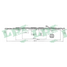 C0323B LPR Трос, стояночная тормозная система