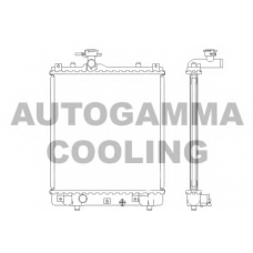 104710 AUTOGAMMA Радиатор, охлаждение двигателя