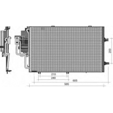 350203351000 MAGNETI MARELLI Конденсатор, кондиционер