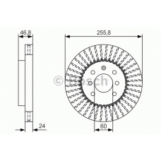 0 986 479 T89 BOSCH Тормозной диск