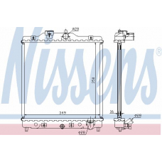 63309A NISSENS Радиатор, охлаждение двигателя